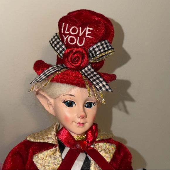 Cynthia ROWLEY Collectible Valentine's Day Elf Dolls Set - Girl and Boy - Picture 3 of 8